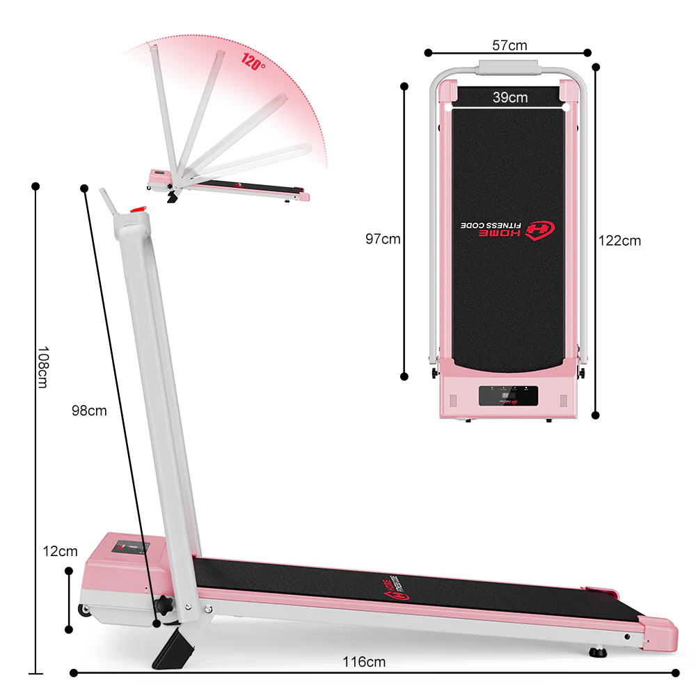 Treadmill C1, Speed 1-10KM/H, 5% Manual Incline - Image 40