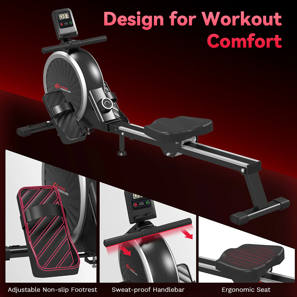 Magnetic Rowing Machine, 16-Level Resistance - Image 8