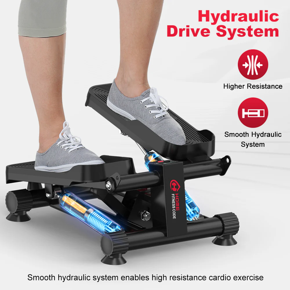 Mini Hydraulic Stepper with Resistance Bands - Image 4