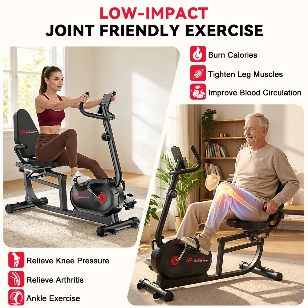 Recumbent Exercise Bike X1, 16-Level Resistance - Image 4