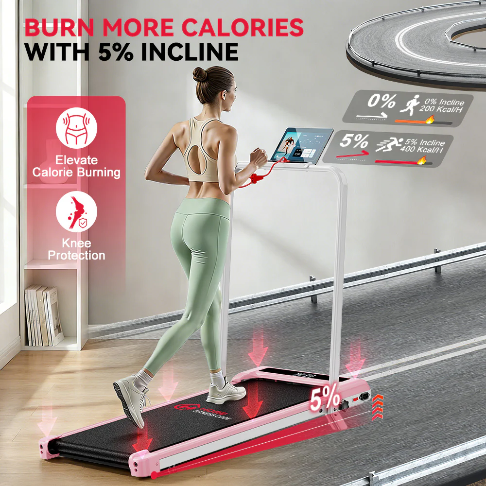 Folding Treadmill Z3 with Brushless Motor, Speed 1-6KM/H, 5% Manual Incline - Image 14